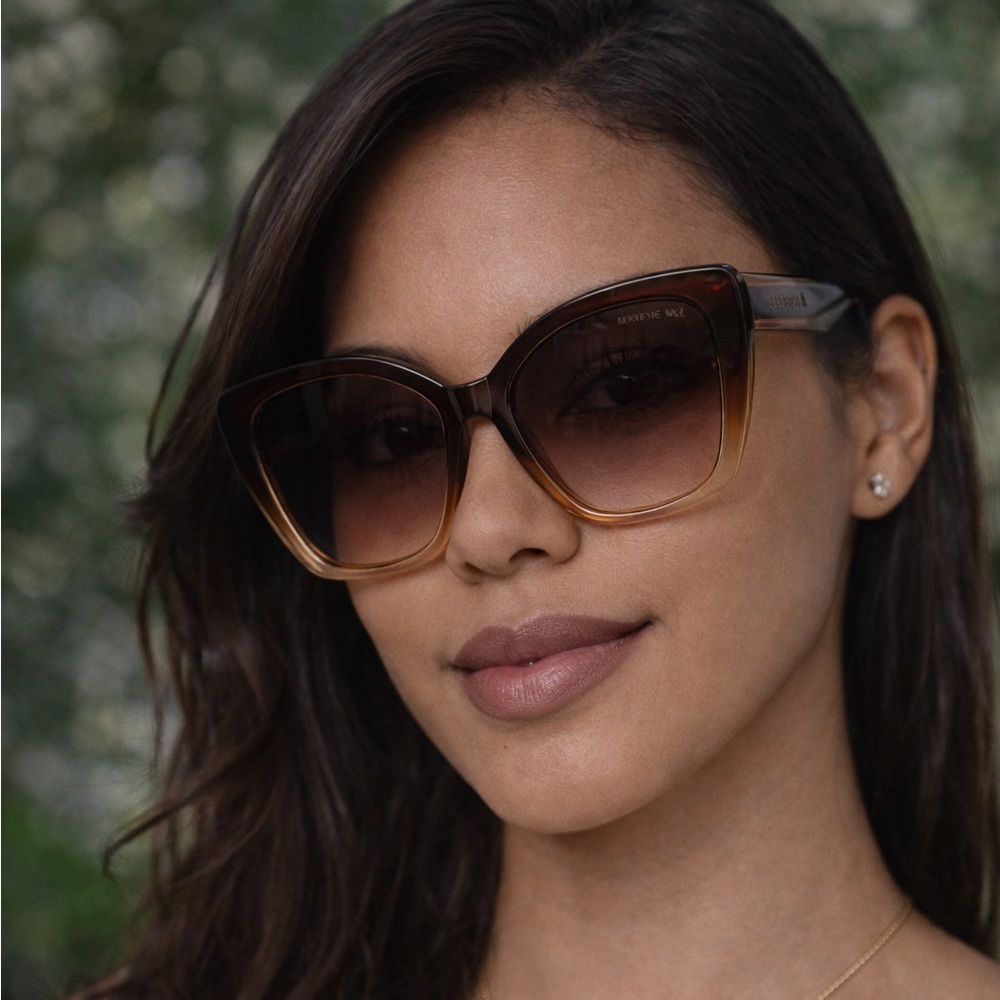 Kenneth Cole Gradient Brown Women's Sunglasses